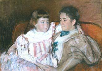 Mary Cassatt Louisine Havemeyer and her daughter Electra China oil painting art